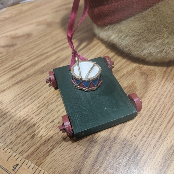 Christmas Teddy Bear 17" Standing Hat Stocking Wagon Creative Design - Picture 11 of 14